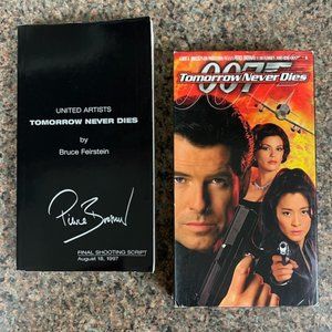 Movie script and VHS tape combo